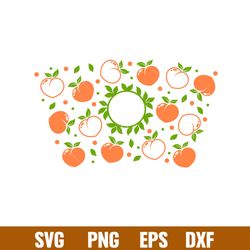 peach summer full wrap, peach summer full wrap svg, starbucks svg, coffee ring svg, cold cup svg,png,dxf,eps file