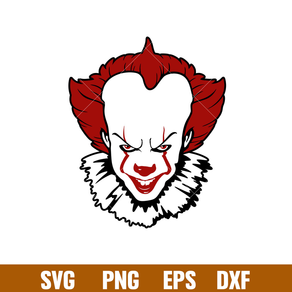 Pennywise, Pennywise Svg, Halloween Svg, Dancing Clown Svg, It Clown Svg, png,dxf,eps file.jpg