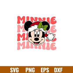 retro santa minnie, retro santa minnie svg, christmas svg, disney christmas svg, santa claus svg,png,dxf,eps fie