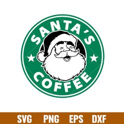 santas coffee, santas coffee starbucks svg, santa claus svg, merry christmas svg, png,dxf,eps file