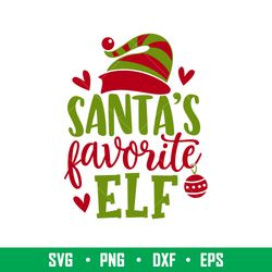 santas favorite elf, santa_s favorite elf svg, christmas elf gift for kids svg,png,dxf,eps file