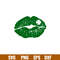 St Patricks Day Kiss Lips, St Patricks day SVG, St Patricks svg, St Patrick svg, sexy St Patrick svg, Saint Patricks Day Svg Shamrock svg, lucky svg, lips svg,