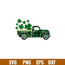 st patricks day truck, happy st. patricks day truck svg, st. patricks day svg, lucky svg, irish svg, clover svg, png,dxf