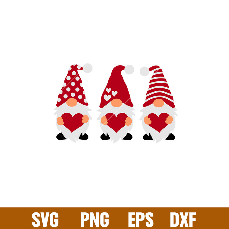 Valentines Day Gnomes, Valentines Gnomes Svg, Gnomes Love Svg, Valentines Day Svg, png,dxf,eps file.jpg