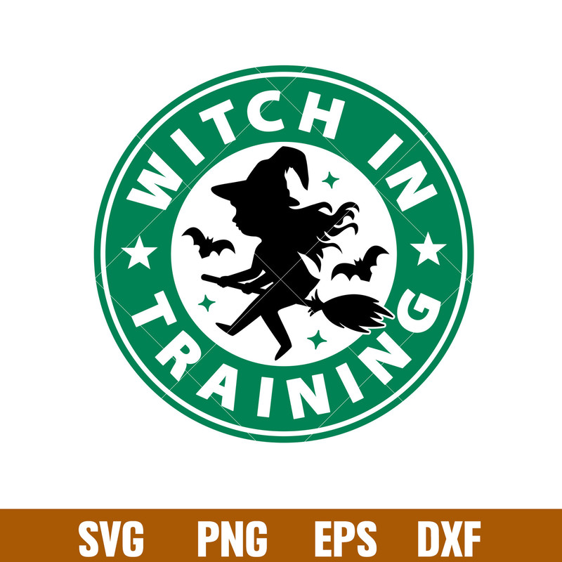 Witch In Training, Witch In Training Starbucks Svg, Halloween Svg, Coffee Svg, Witch Svg,png,dxf,eps file.jpg