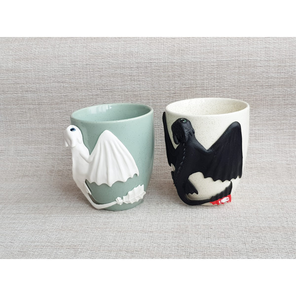 Dragons Couples Mug Set Cups Color Menthol and Ivory (1).jpg