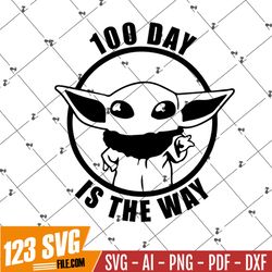 100 days of school SVG | PNG, JPG, pdf | Star Wars 100 Days svg | Silhouette, Cricut | Instant Download | 100th day of s