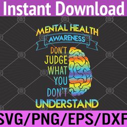 mental health awareness end the stigma mental health svg, eps, png, dxf, digital download