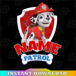 personalized name, paw patrol chase birthday png, birthday boy paw patrol birthday png family birthday