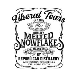 liberal tears old time quality melted snowflakes distilled svg,liberal cricut svg,melted snowflake svg,snowflake svg,lib