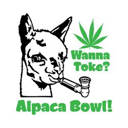 wanna toke alpaca bowl weed svg,svg,cannabis animals svg,alpaca camel weed svg,svg cricut, silhouette svg files, cricut