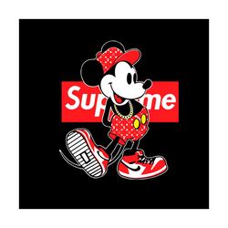 mickey supreme svg, disney svg, mickey fashion svg, mickey mouse svg, supreme svg, mouse svg, childrens gift svg, friend