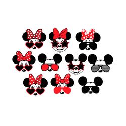 Mickey And Minnie Mouse Sunglasses Svg, Disney Svg, Mickey Mouse Svg, Minnie Mouse Svg, Sunglasses Svg, Childrens Gift S