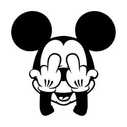 Mickey Mouse Middle Finger Svg, Disney Svg, Mickey Mouse Svg, Mouse Svg, Mickey Finger Svg, Childrens Gift Svg, Friend G
