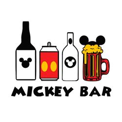 mickey bar svg, disney svg, mickey mouse drinking beer svg, mickey ears svg, childrens gift svg, friend gift svg, disney