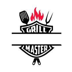grill master open split svg, trending svg, bbq grill svg, barbecue grilling svg, kitchen icons svg, cooking svg, food sv