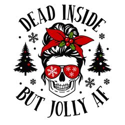 christmas skull mom svg, christmas svg, skull mom svg, dead inside svg