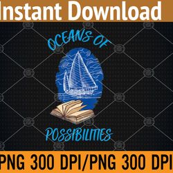 oceans of possibilities summer reading png, digital download