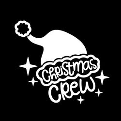 Christmas Crew Svg, Christmas Svg, Santa Hat Svg, Christmas Twinkles Svg
