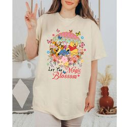 Retro Let The Magic Blossom Shirt, Retro Disney Pooh Epcot Flower And Garden Festival Shirt, Retro Pooh And Friends