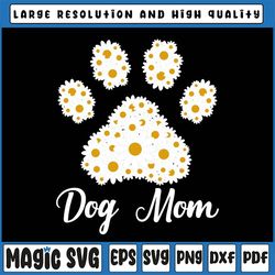 best dog mom ever daisy png, dog paw mother's day png, daisy paw png, floral png, daisy paw png, digital download