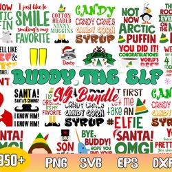 buddy the elf bundle svg, buddy the elf svg, elf christmas svg, png dxf eps file
