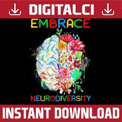 embrace neurodiversity autism awareness mom dad png sublimation design