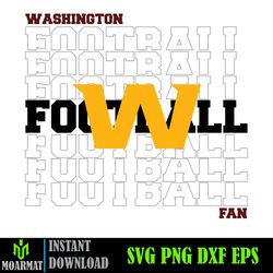Washington Svg, Washington Commanders Svg Bundle, Washington Football Team, W Svg, W soccer team, American Football (34)