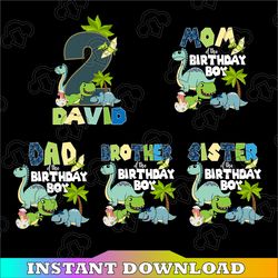 Personalized Dinosaurs Birthday Party,Dinosaurs Birthday Family Png,  Birthday Saurus Png, Kids Dinosaur Birthday