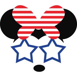 mickey head independence day, mickey svg, mickey gift svg, minnie gift svg, love mickey svg, independence day svg, indep