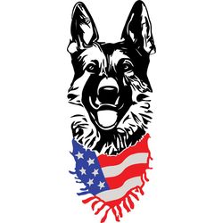 german shepherd usa flag, german shepherd svg, german shepherd gift svg, independence day svg, love dog gift, 4th of jul