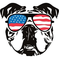 boxer dog usa flag glasses head dog 4th july, bulldog puppy paw, love dog, independence day svg, love dog, husky ,pitbul