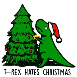 trex hates christmas svg, trex dinosaur svg, christmas svg, funny trex svg