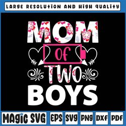 mom of 2 boys png, happy mother's day png, cute mom of boys png, mother of 2 boys gift, boy mama mom life png mothers da
