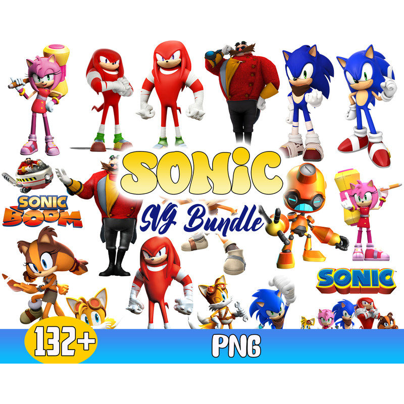 The Hedgehog Svg, Sonic Bundle Vector, Sonic Character Svg, Sonic Svg, Sonic Clipart.jpg