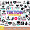 TikTok Logo Bundle Svg, TikTok Birthday Svg, TikTok Queen Svg, Peace Love TikTok Png.jpg