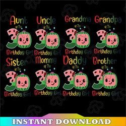 bundle 8 files cocomelon of birthday girl svg, coco melon svg, cocomelon bundle svg, cocomelon birthday svg