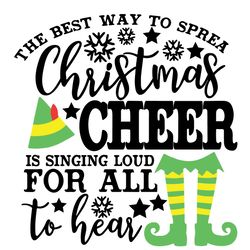 christmas cheer svg, the best way to spread christmas svg, christmas elf svg