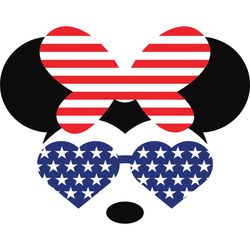 mickey head independence day, mickey svg, mickey gift svg, minnie gift svg, love mickey gift, independence day svg, inde