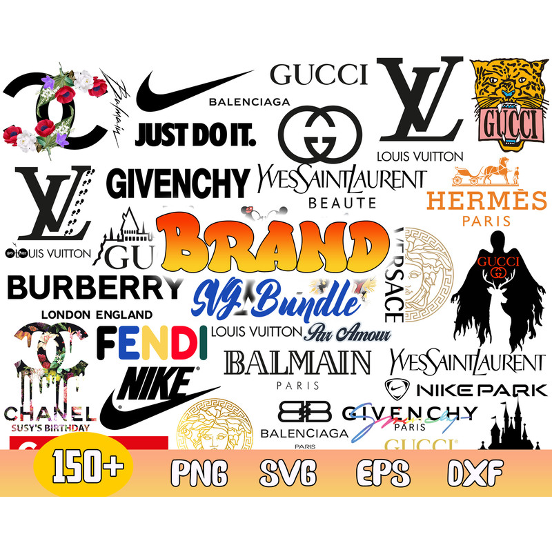 Brand Bundle Svg, Brand Logo Svg, Fashion Brand Svg, Png Dxf Eps Digital File .jpg