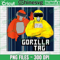 Gorilla Tag Png, Birthday Png, Digital File, PNG High Quality, Sublimation, Instant Download