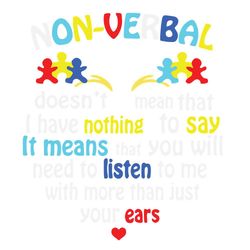 non verbal doesnt mean that svg puzzle piece svg cutting files