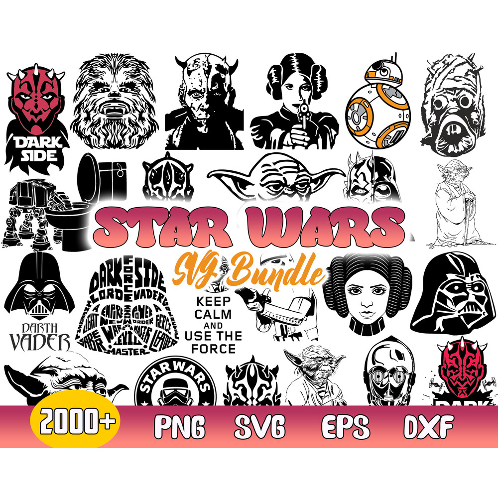 Bundle Star Wars Svg, Star Wars Svg, Star Wars Characters Svg, Star Wars Movies Svg, Cutting files for cricut.jpg