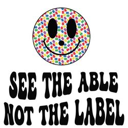 see the able not the label svg autism awareness svg cutting files
