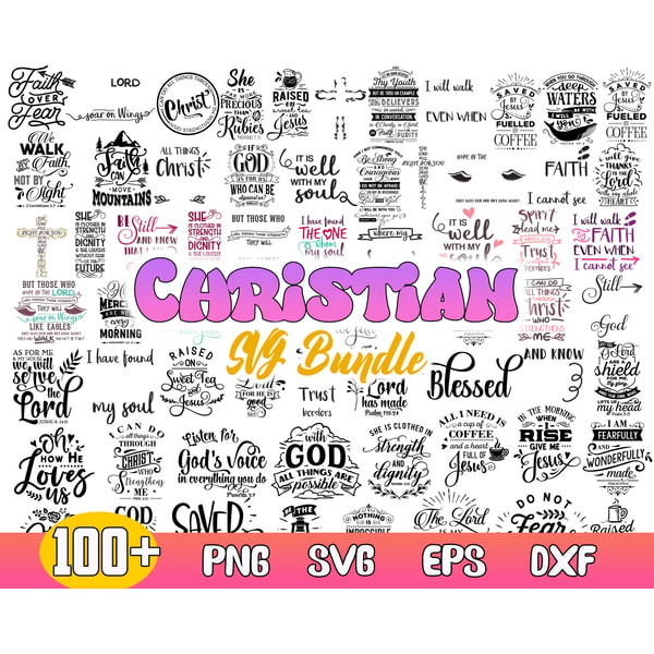 Christian Bundle Svg, Religious Svg, Bible Verse Svg, Faith - Inspire ...