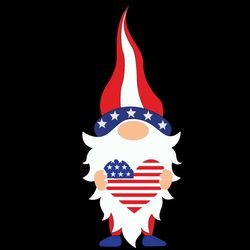 4th of july gnome, gnome svg, gnome shirt svg, love gnome gift, love america svg, independence day svg, independence day