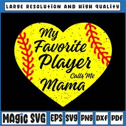 baseball mama svg, fun gift for mama svg, my favorite players call me mama svg, baseball mama png, love baseball svg