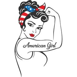 american girl,american svg, american flag, independence day svg,4th of july, american flag, patriotic, happy 4th of july