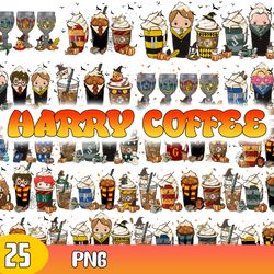 harry potter coffee bundle png, harry potter png, halloween coffee bundle png, instant dowload
