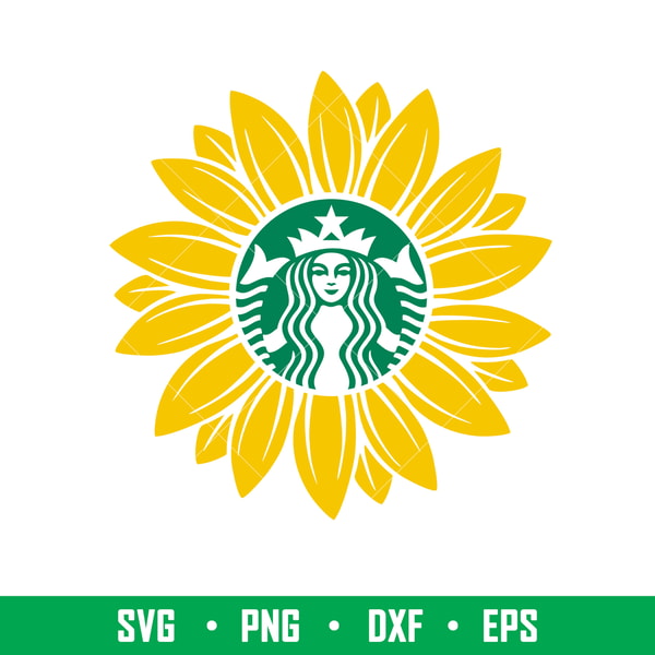Sunflower Starbucks, Sunflower Starbucks Svg, St. Patrick’s Day Svg, Lucky Svg, Irish Svg, Clover Svg,png,dxf,eps file.jpeg